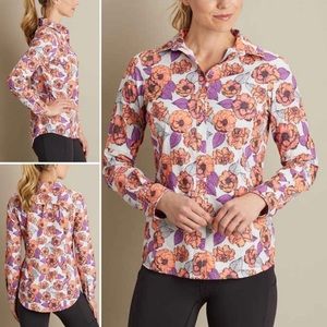 Duluth Trading Co. Women's Sidewinder Floral Printed Gardening Shirt
